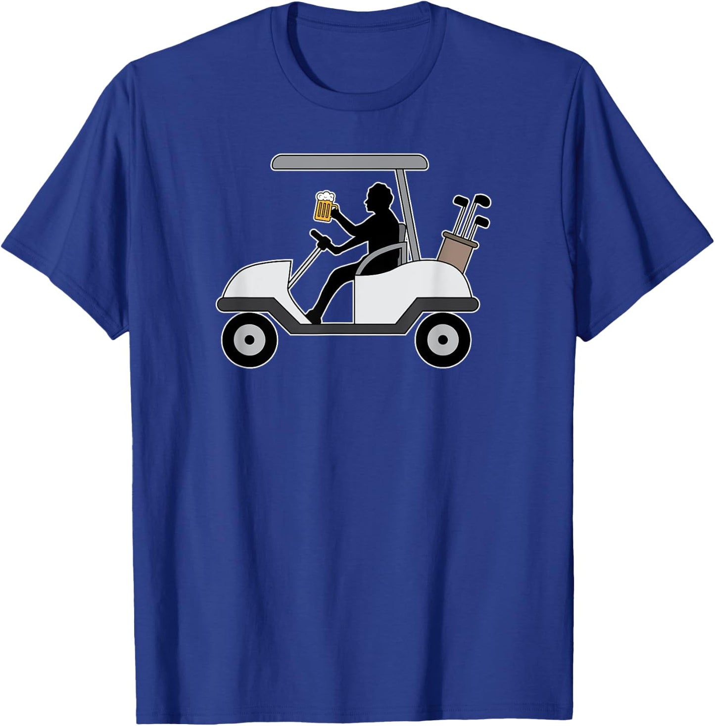 Golf Buggy Ale Mug Hilarious Player Fun Drinkers Club Design T-Shirt - T-Shirt | Royal