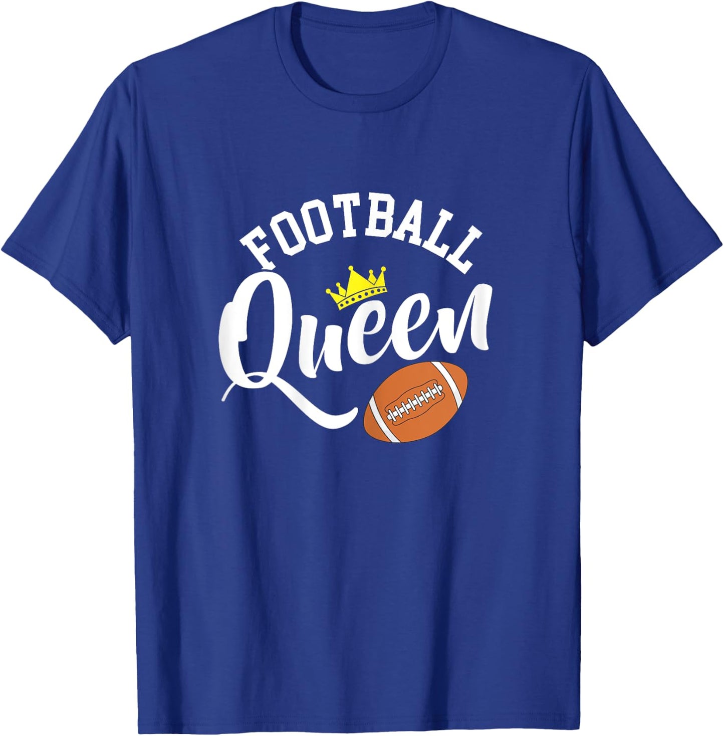 Football Queen - American Football Season Party T-Shirt - T-Shirt | Royal