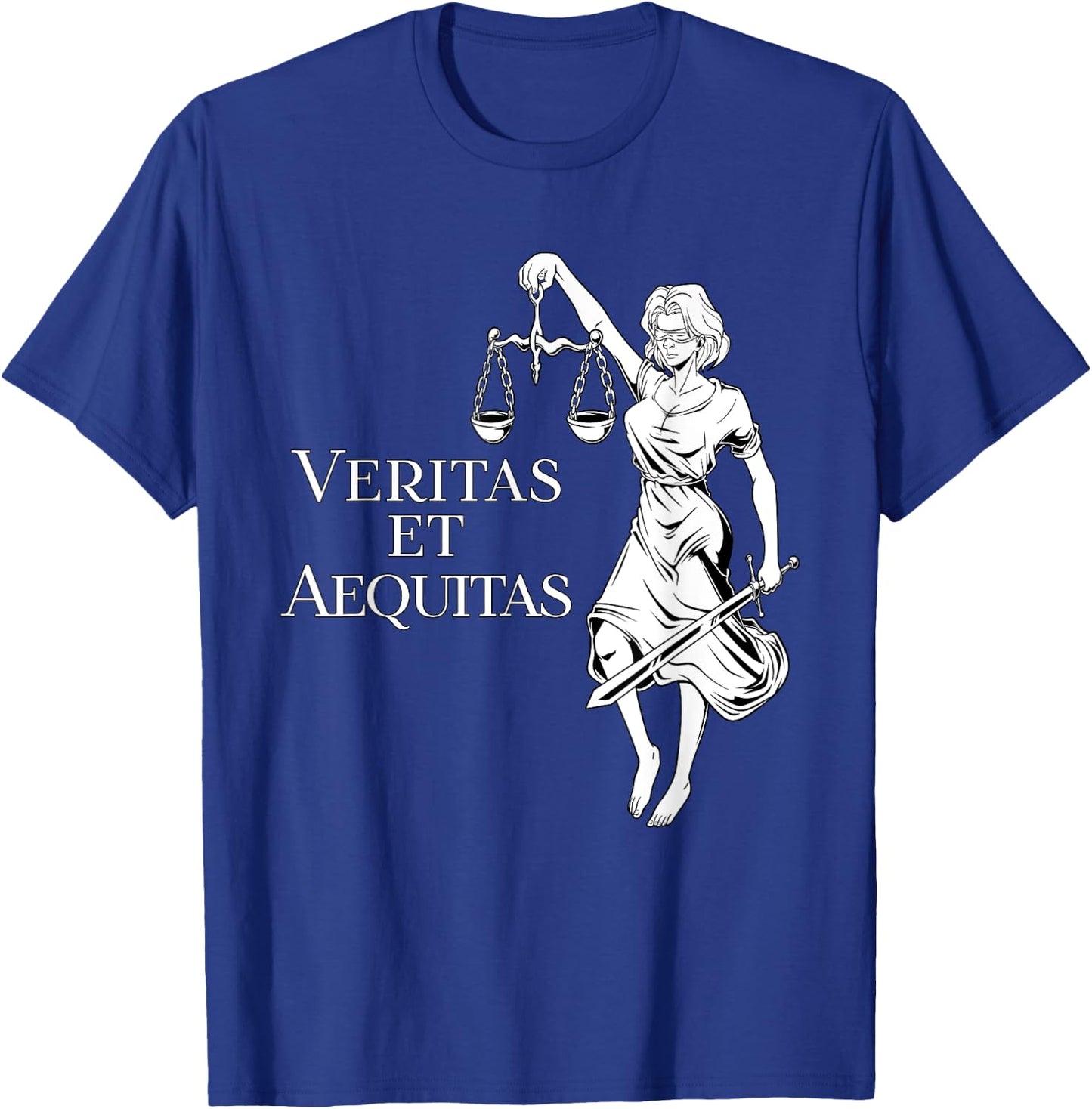 Veritas et Aequitas - Goddess Lady Justice T-Shirt - T-Shirt | Royal
