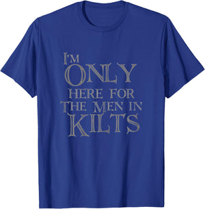 Scottish Games Funny Men in Kilts LARP T-Shirt - T-Shirt | Royal