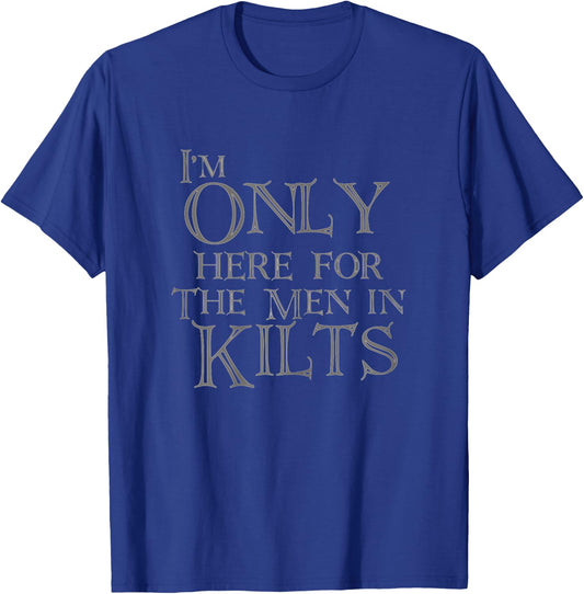 Scottish Games Funny Men in Kilts LARP T-Shirt - T-Shirt | Royal