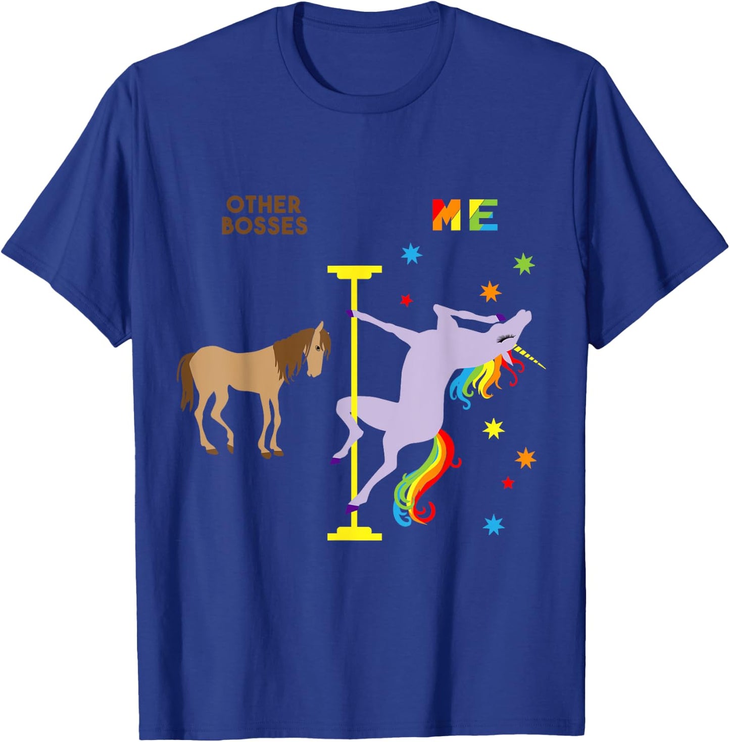 Boss Unicorn Shirt Funny Gifts for Bosses Rainbow T-Shirt - T-Shirt | Royal