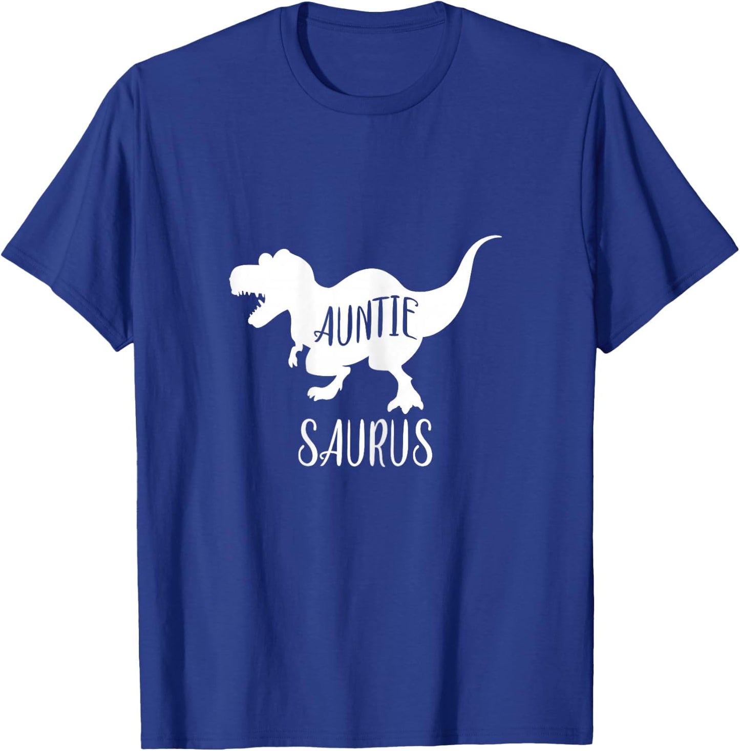 Auntie Saurus Matching Dinosaur Family Gift Aunt T-Shirt - T-Shirt | Royal