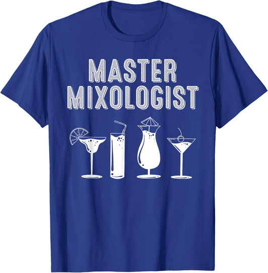 Funny Bartender Gift Women Cool Master Mixologist T-Shirt - T-Shirt | Royal