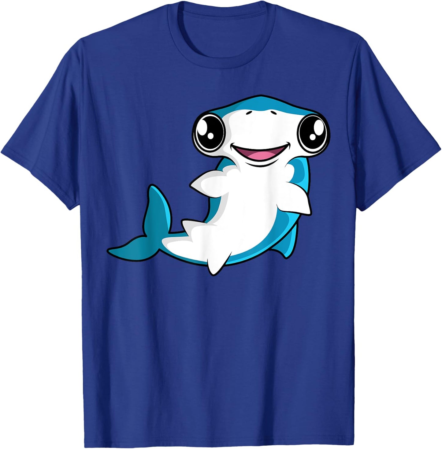 Kawaii Hammerhead Shark T-Shirt - T-Shirt | Royal