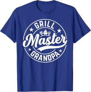 Grill Master Grandpa Design For Grampa T-Shirt - T-Shirt | Royal