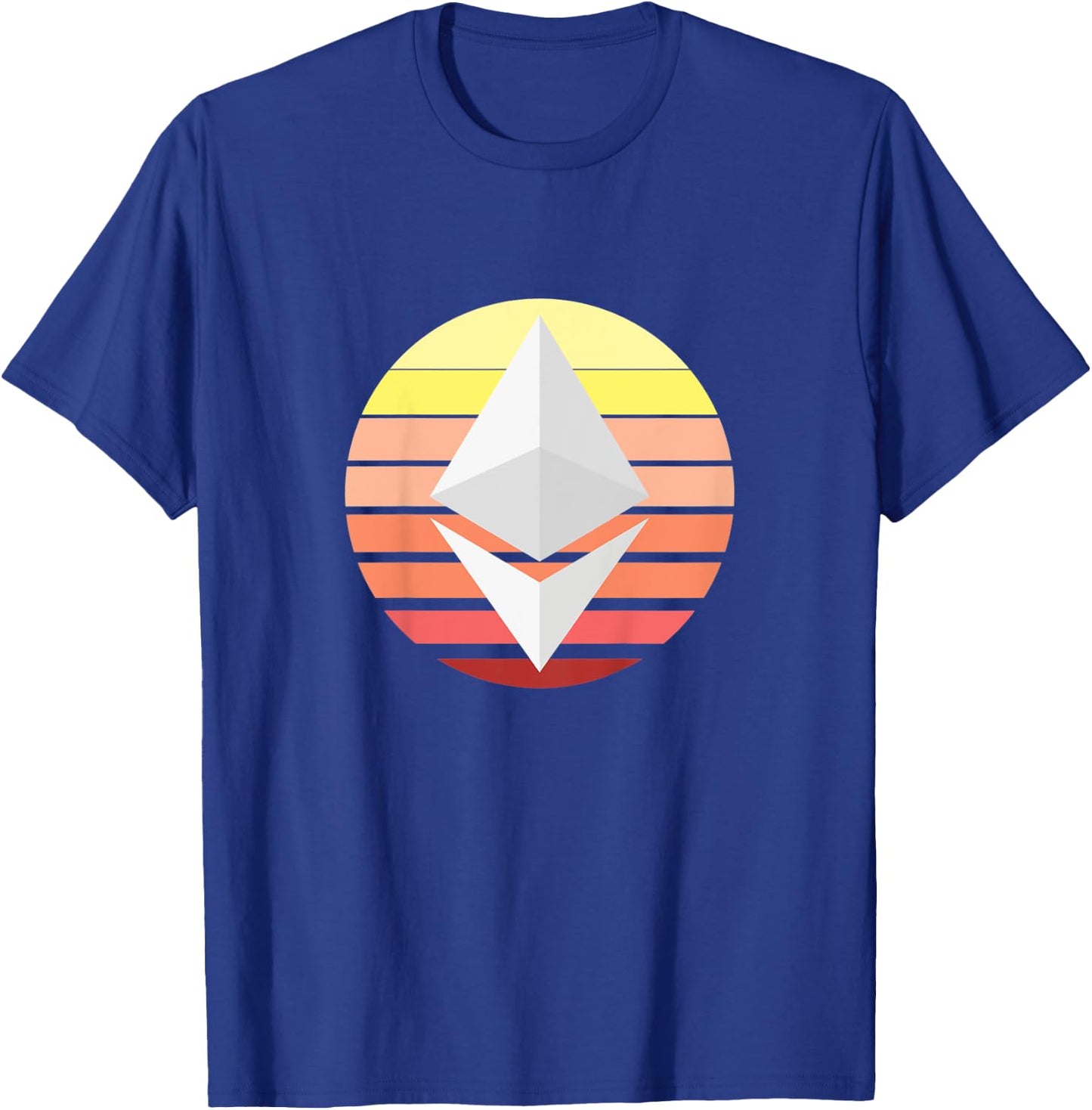 Ethereum ETH Logo Crypto Circle Pastel Cryptocurrency T-Shirt - T-Shirt | Royal