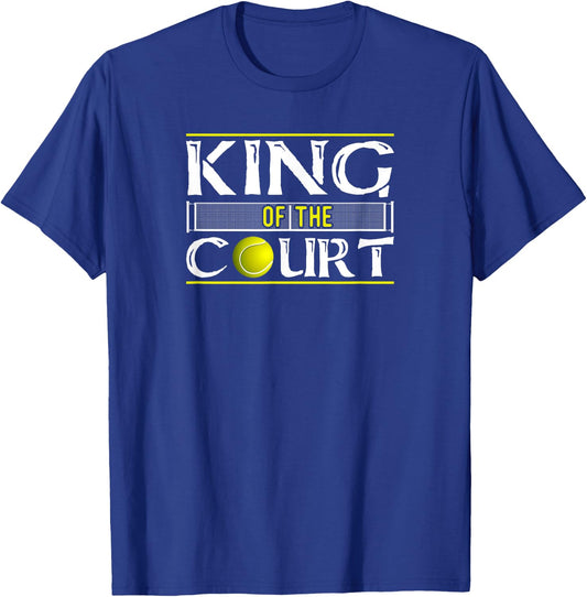 King Of The Court Tennis Player Gift T-Shirt - T-Shirt | Royal