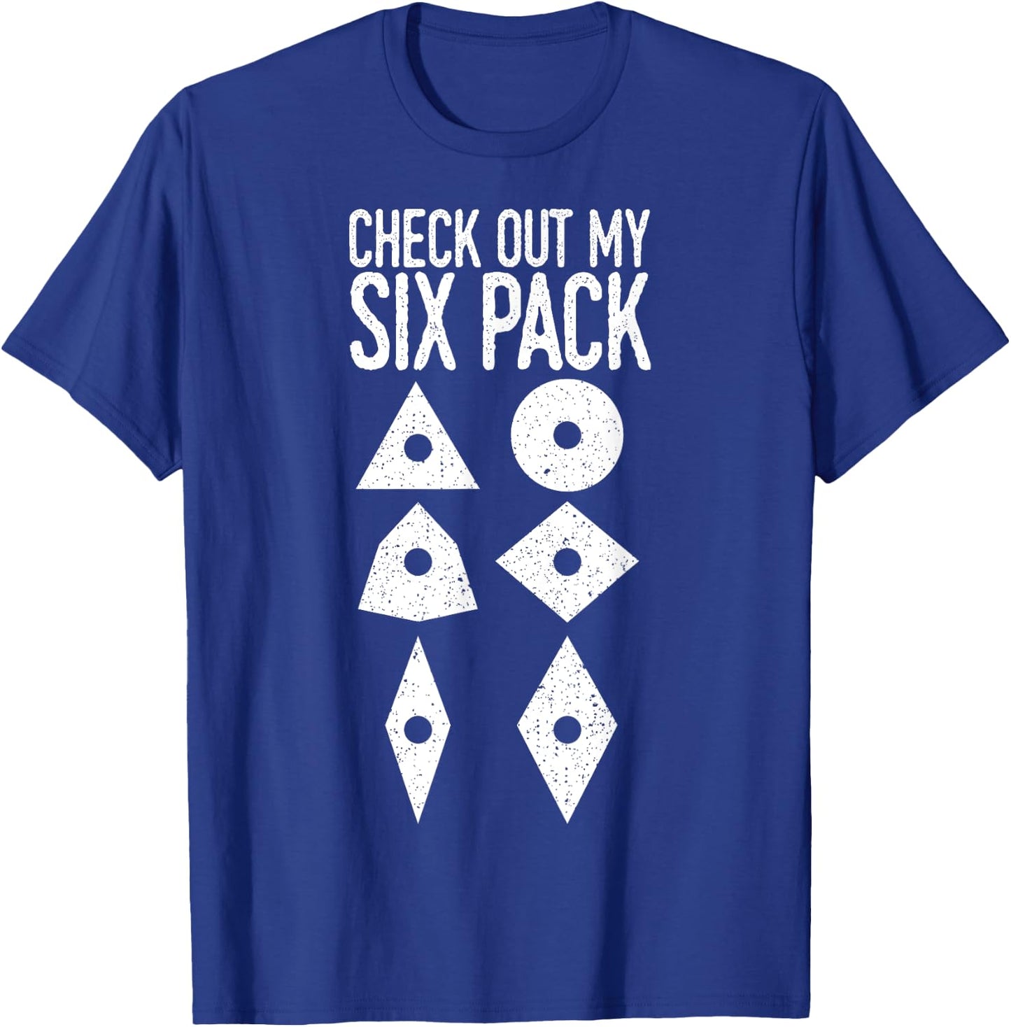 Machinist Six Pack CNC Machine Tools Machinery Operator Job T-Shirt - T-Shirt | Royal