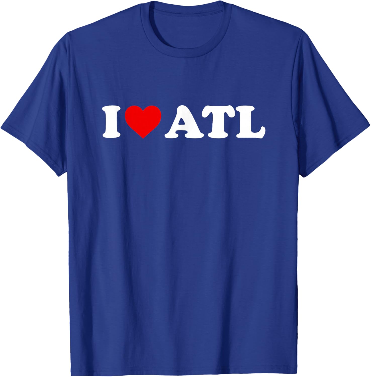 I Love Atlanta ATL - Heart T-Shirt - T-Shirt | Royal