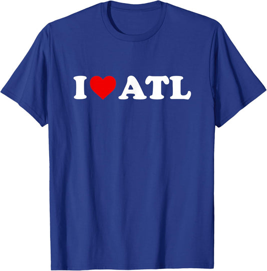 I Love Atlanta ATL - Heart T-Shirt - T-Shirt | Royal