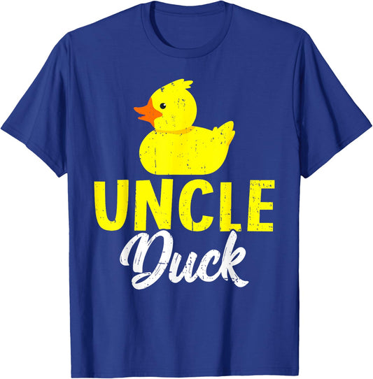 Cute Duckling Duckies Lover Funny Uncle Duck Father's Day T-Shirt - T-Shirt | Royal