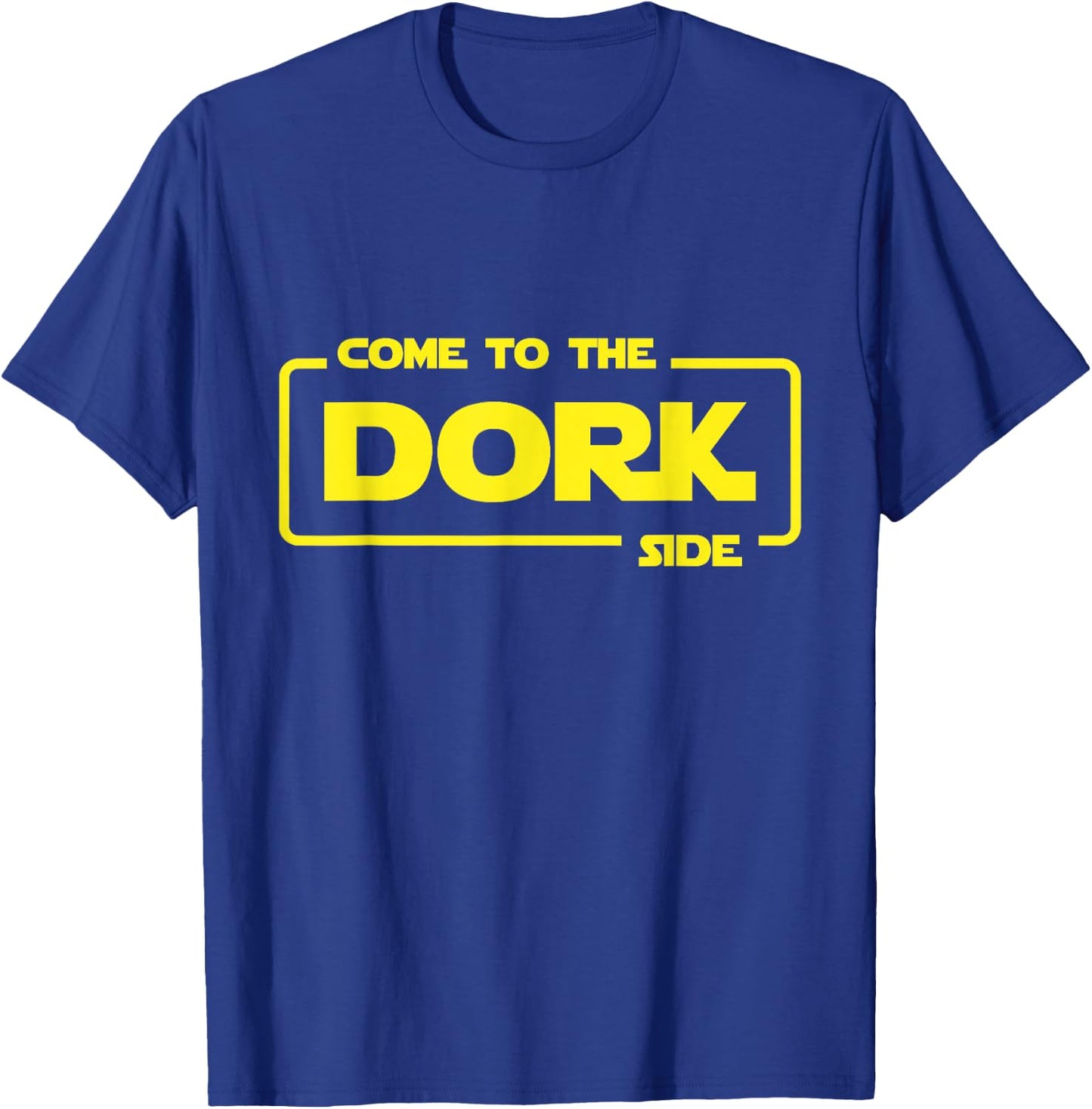 DORK SIDE geek nerd funny computer joke coding cute fun code T-Shirt - T-Shirt | Royal
