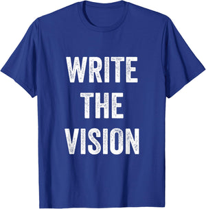 Write The Vision Christian Pride Inspiration Bible Men Women T-Shirt - T-Shirt | Royal