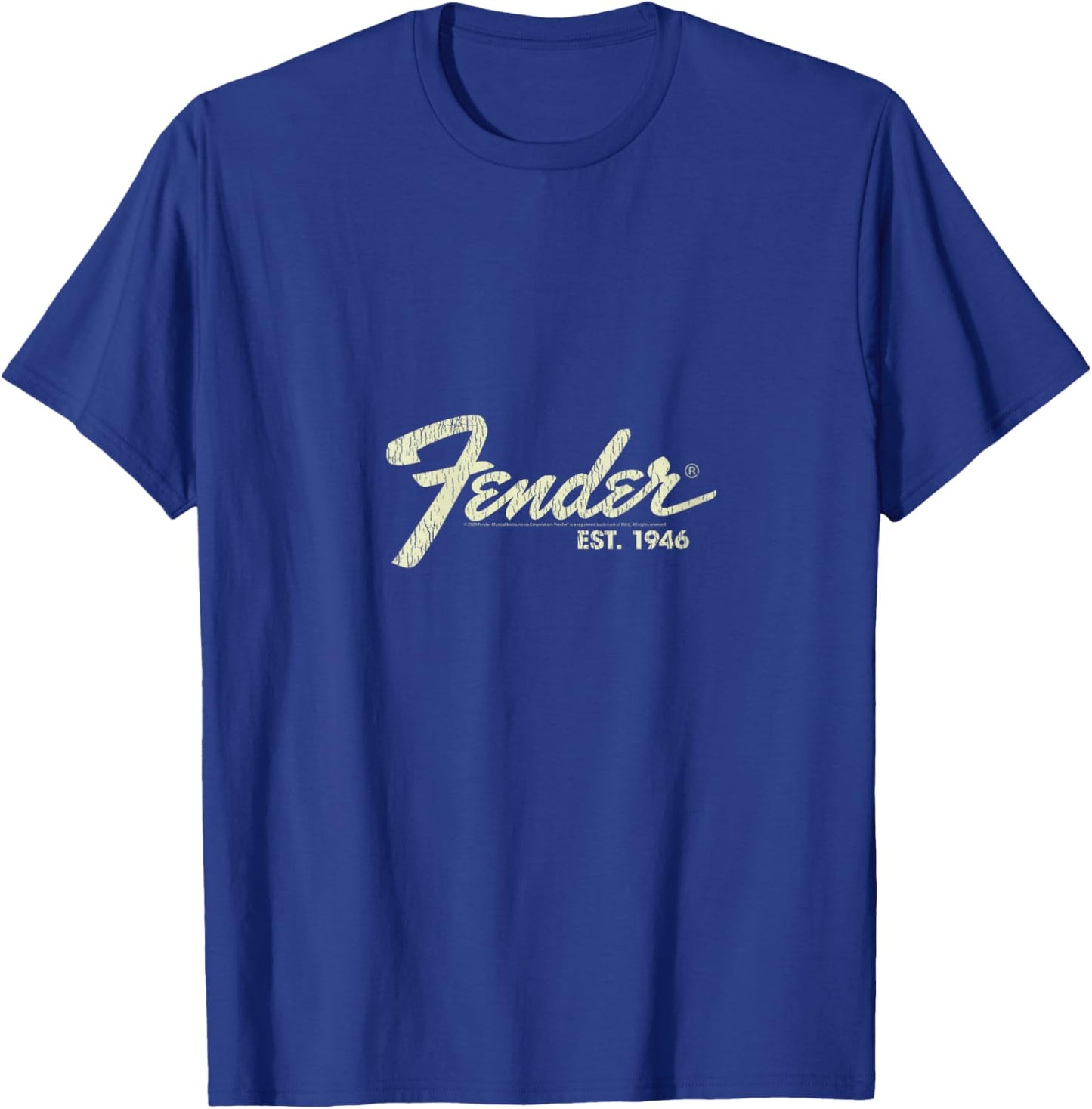 Fender Classic Fender Est. 1946 V-Neck T-Shirt - T-Shirt | Royal