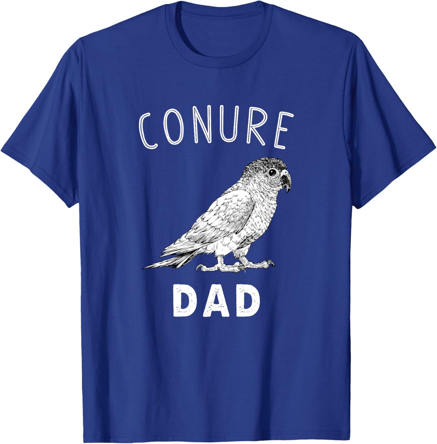 Conure Dad Green Cheek Conure Parrot Bird Papa T-Shirt - T-Shirt | Royal