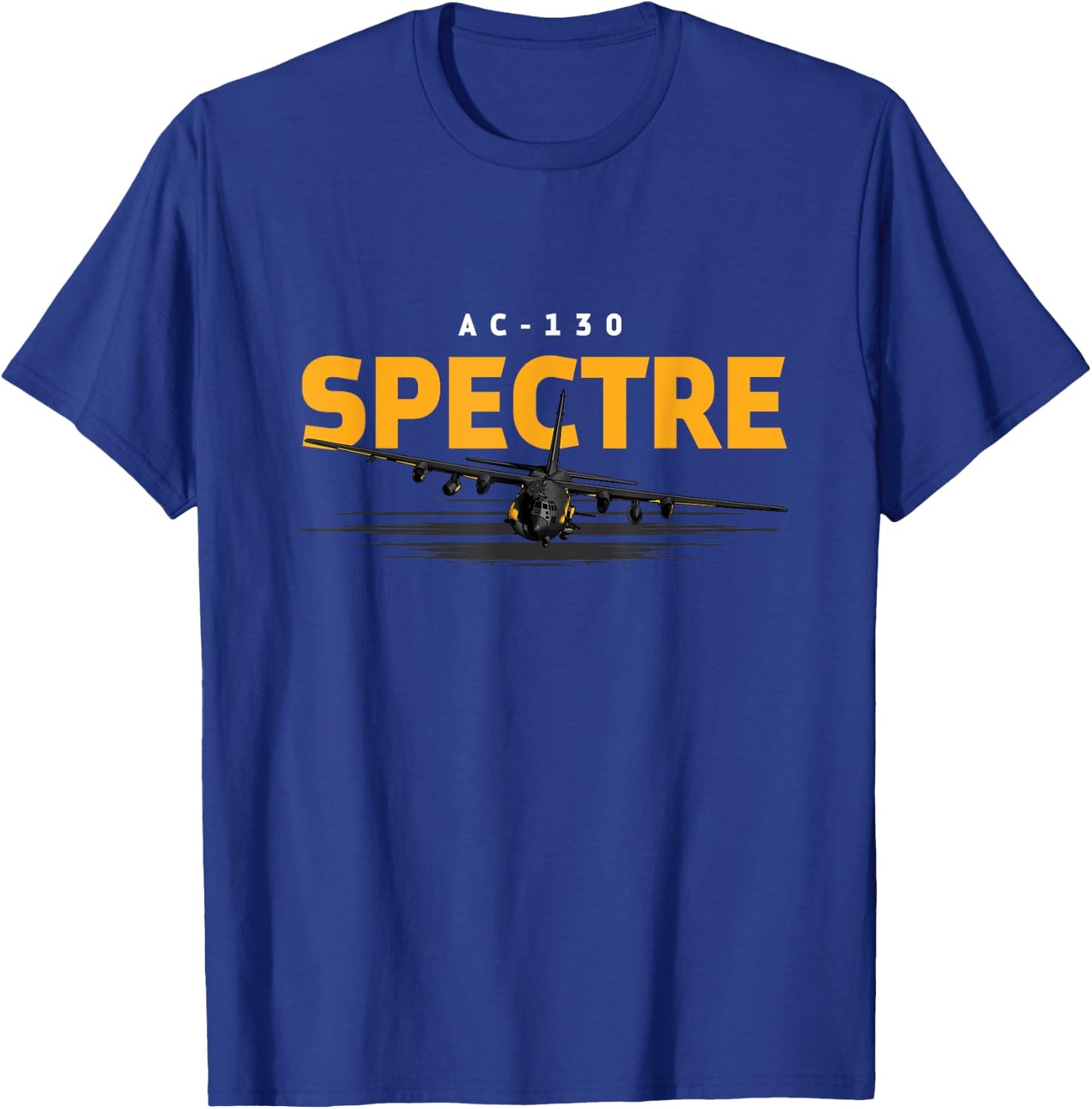 USA Military Warbird AC130 Gunship Airplane T-Shirt - T-Shirt | Royal