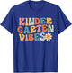 Kindergarten Vibes - Kinder Crew Retro First Day of School T-Shirt - T-Shirt | Royal