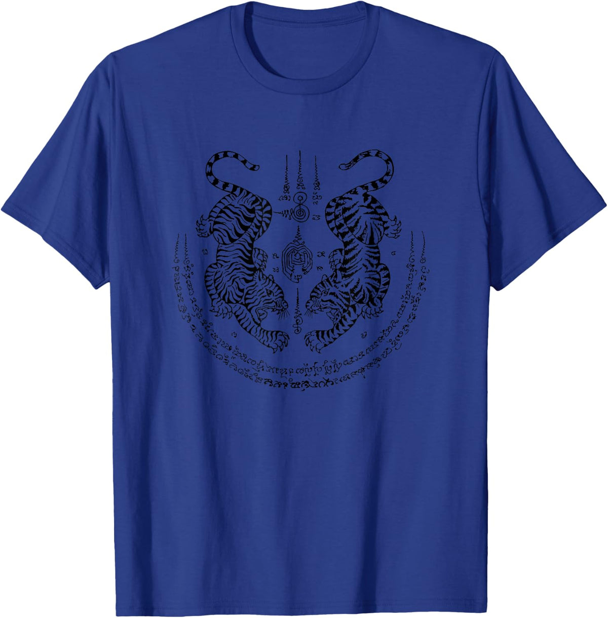Sak Yant Tattoo Suae Penn Muay Thai Thai Buddhism Twin Tiger T-Shirt - T-Shirt | Royal