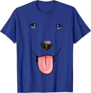Labrador Face Lab Dog Costume I Love My Labrador Men Women Kids T-Shirt - T-Shirt | Royal