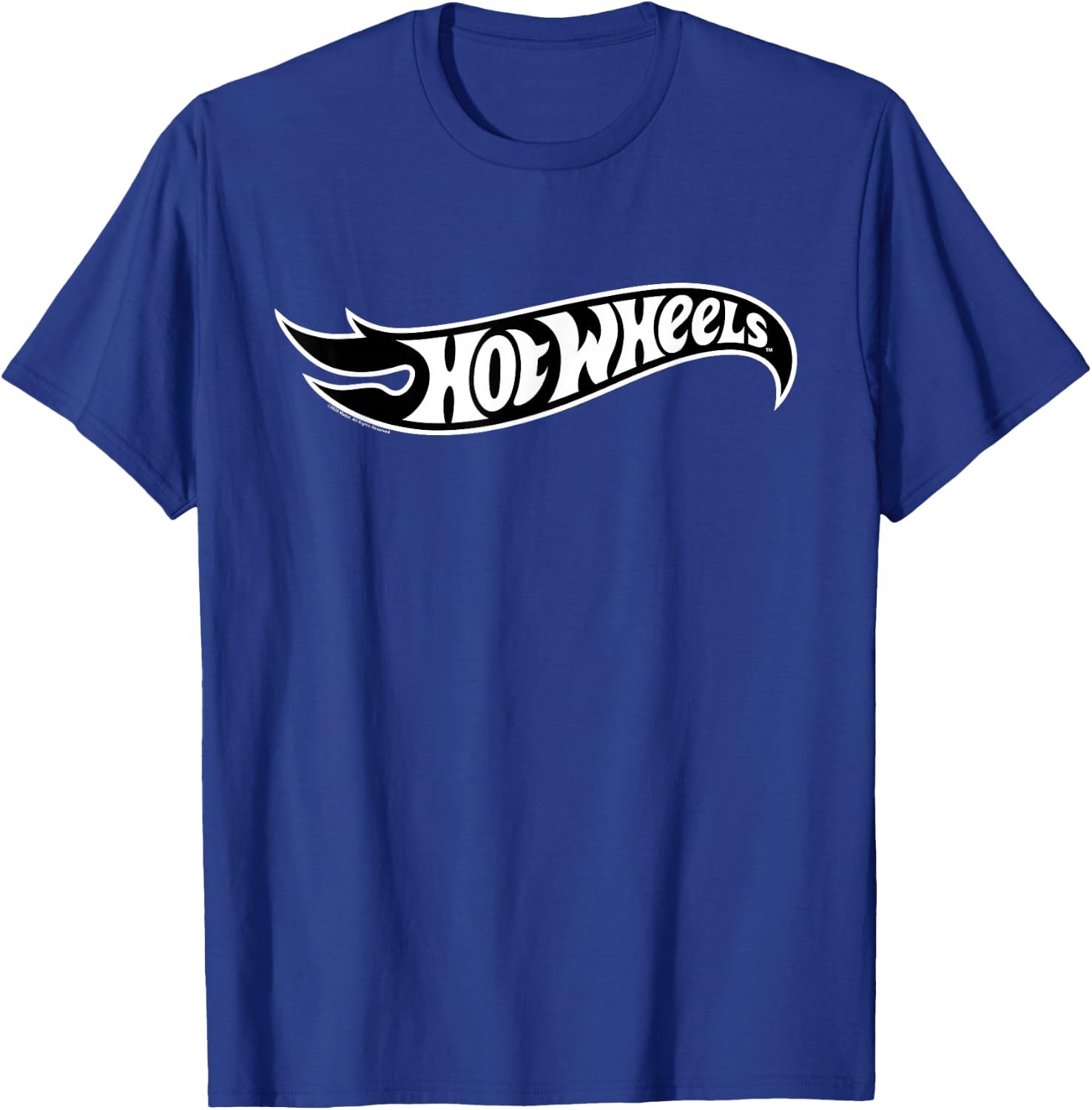 Hot Wheels - Black Flame Logo T-Shirt - T-Shirt | Royal
