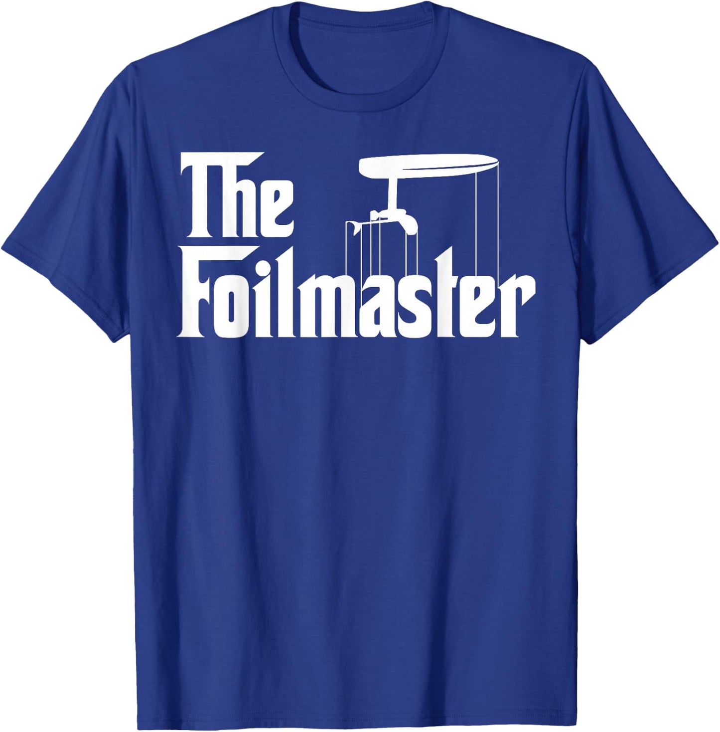 The Foilmaster - Funny E-foil Foilboard Surfing Gift T-Shirt - T-Shirt | Royal