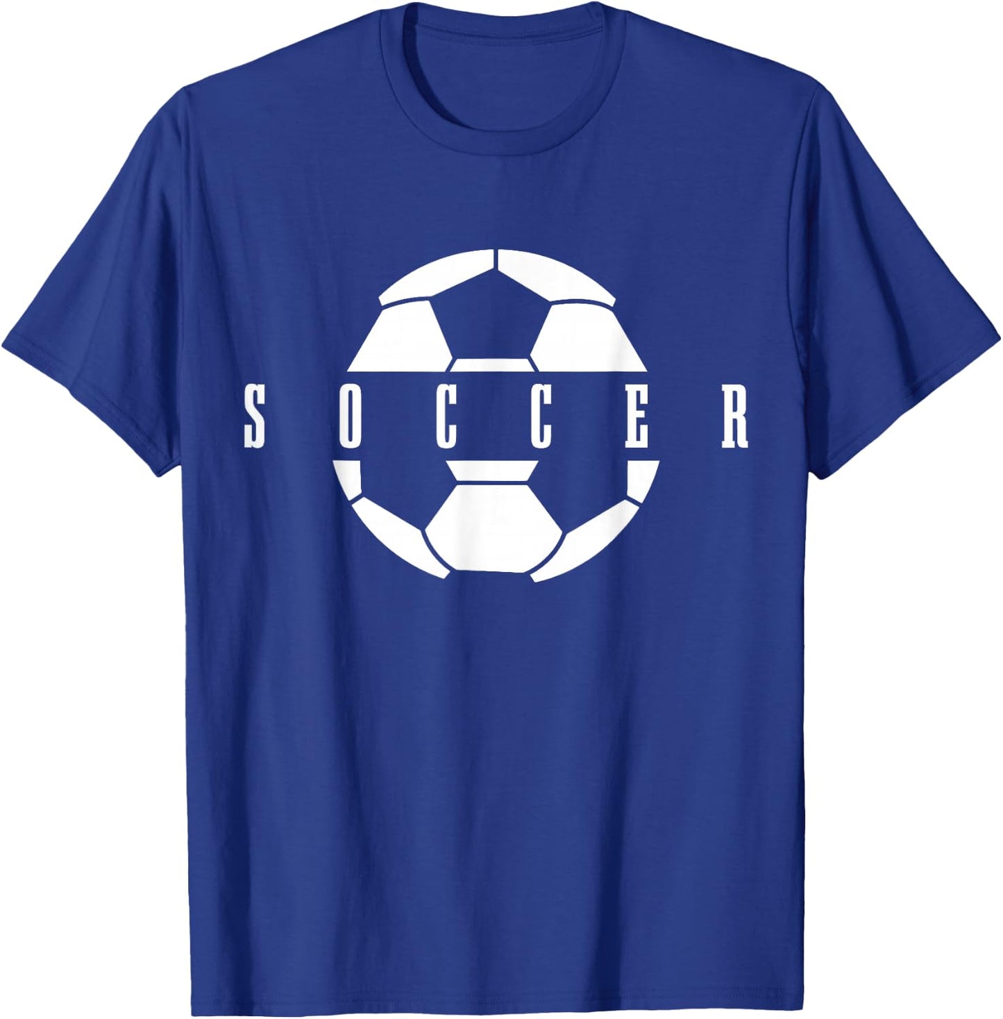 Boys Girls Football Player Ball T-Shirt - T-Shirt | Royal
