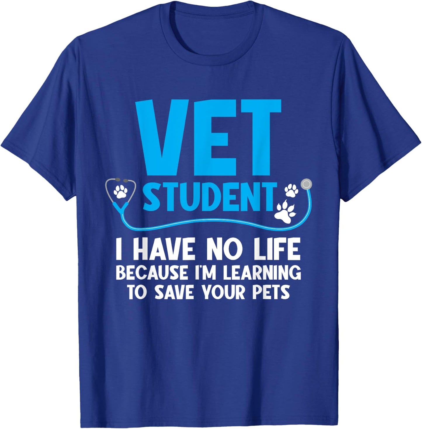 Cool Vet Tech Art Women Vet Assistant Veterinarian T-Shirt - T-Shirt | Royal