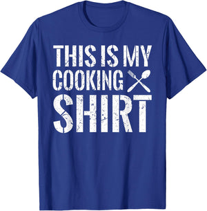 This Is My Cooking Cook Barbecus Foodies Chef Birthday Party T-Shirt - T-Shirt | Royal