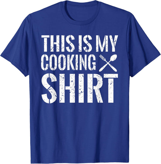This Is My Cooking Cook Barbecus Foodies Chef Birthday Party T-Shirt - T-Shirt | Royal