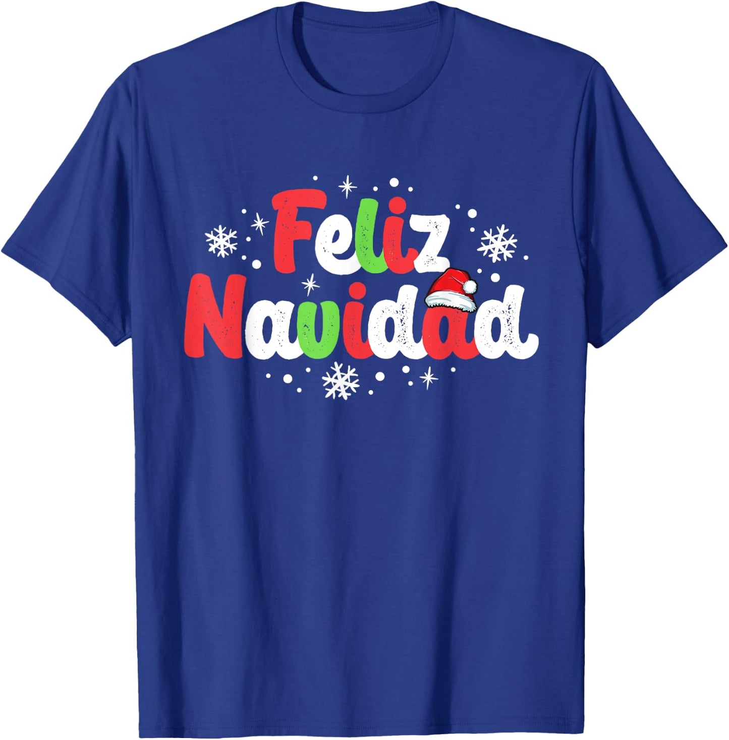 Feliz Navidad Matching Family Spanish Christmas Mexican Xmas T-Shirt - T-Shirt | Royal