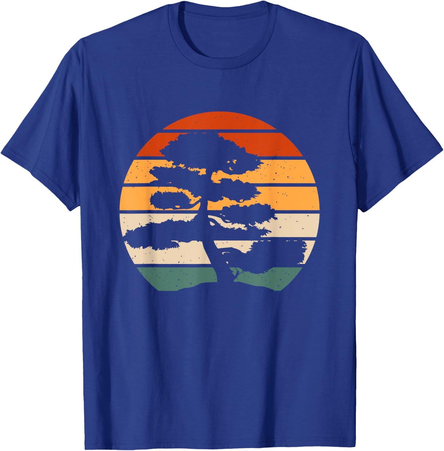 Retro Bonsai Tray Planting Miniature Tree T-Shirt - T-Shirt | Royal