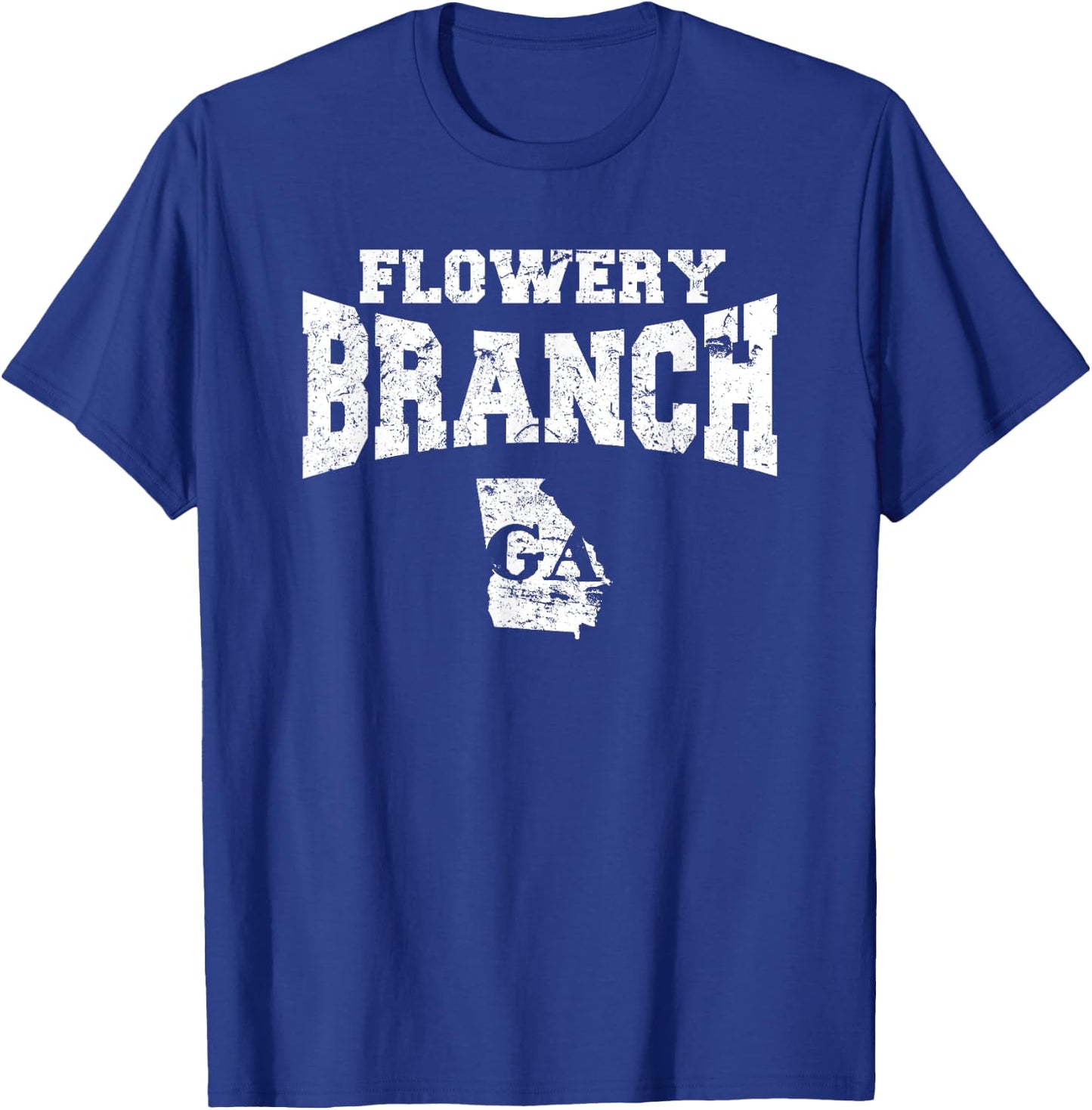 Flowery Branch, GA Vintage Shirt T-Shirt - T-Shirt | Royal