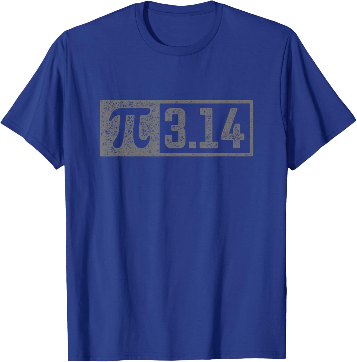Pi Shirt for Teacher Vintage 3.14 Pi Digits Happy Pi Day T-Shirt - T-Shirt | Royal
