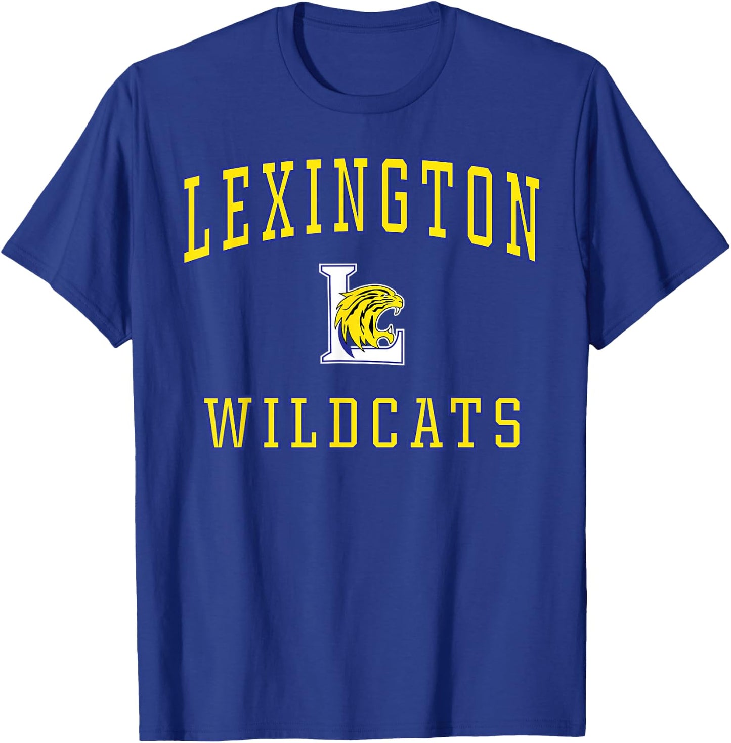Lexington High School Wildcats C1 T-Shirt - T-Shirt | Royal