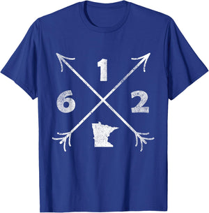 Twin Cities Minnesota MN | area code 612 T-Shirt - T-Shirt | Royal