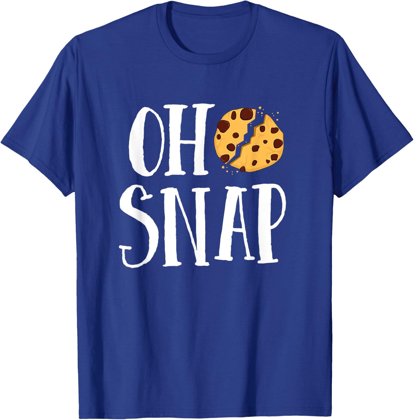 Oh Snap Funny Chocolate Chip Cookie Foodie Gift Kids Girls T-Shirt - T-Shirt | Royal