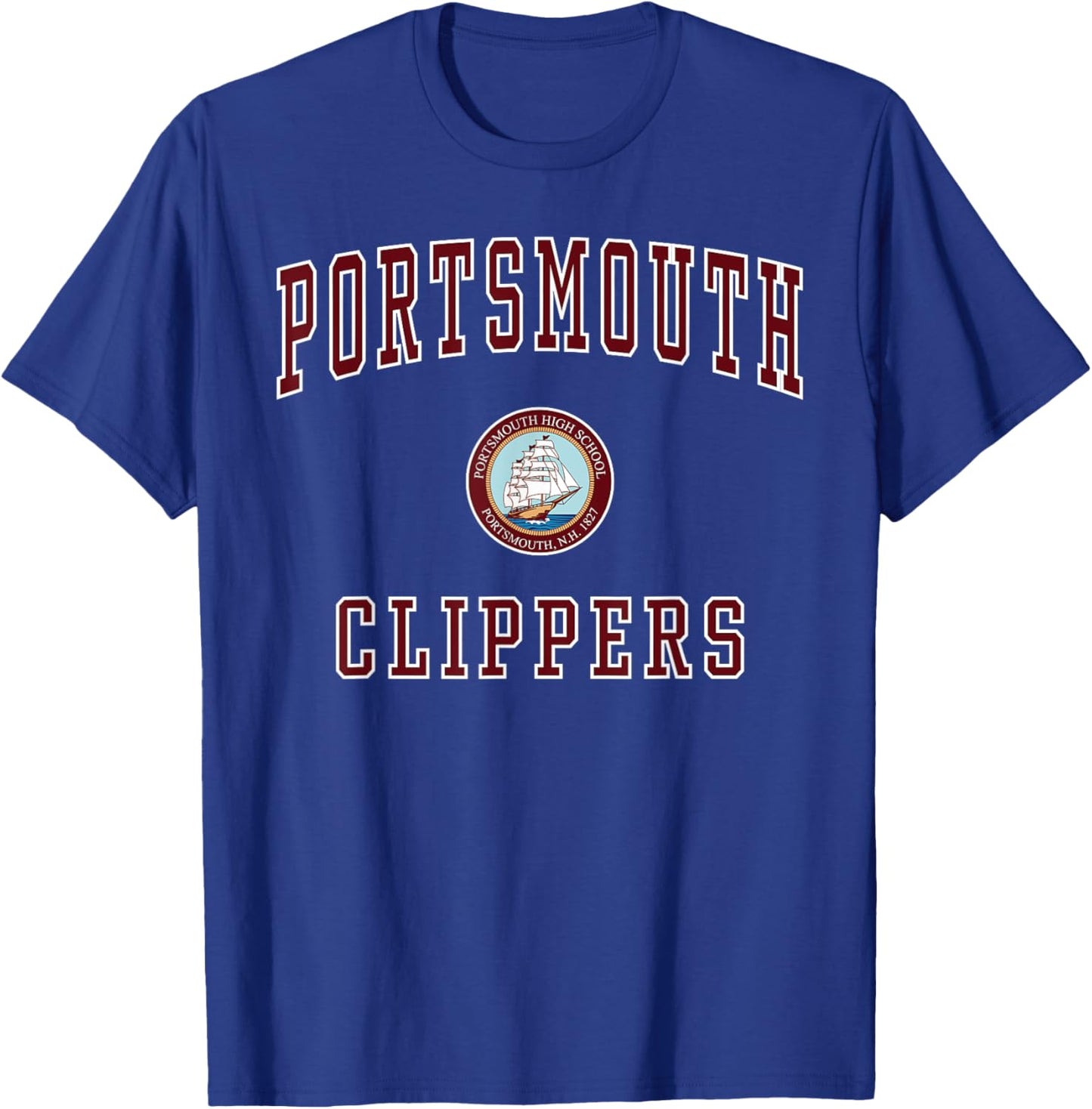 Portsmouth High School Clippers T-Shirt - T-Shirt | Royal