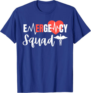 Emergency Squad ER Room Hospital For EMT Students Nurse crew T-Shirt - T-Shirt | Royal