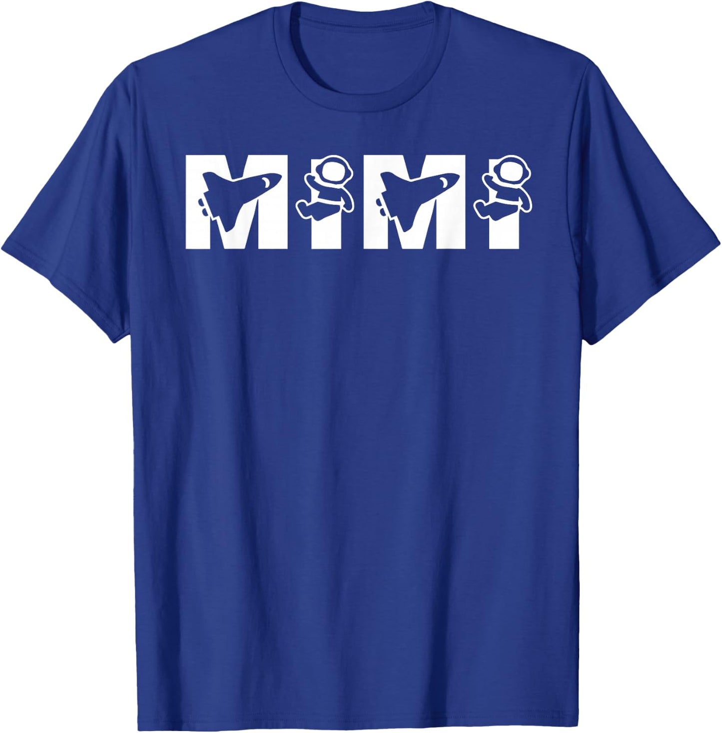 Funny Mimi Space Astronaut Birthday Party T-Shirt - T-Shirt | Royal