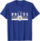 Blue & Grey TX Dallas Old School Throwback Dallas Fan T-Shirt - T-Shirt | Royal