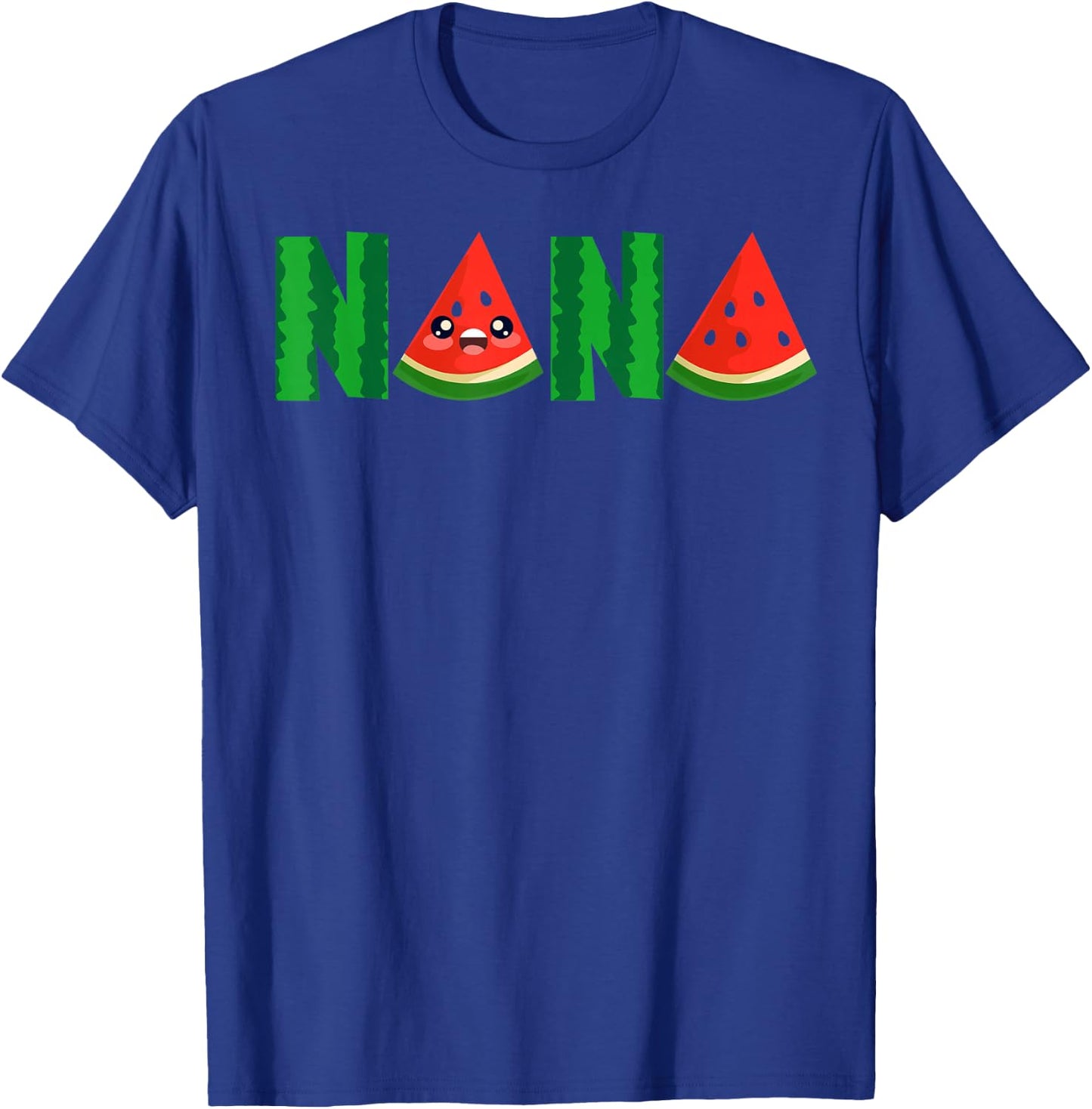 Nana Watermelon Tropical Summer Fruit Melon T-Shirt - T-Shirt | Royal