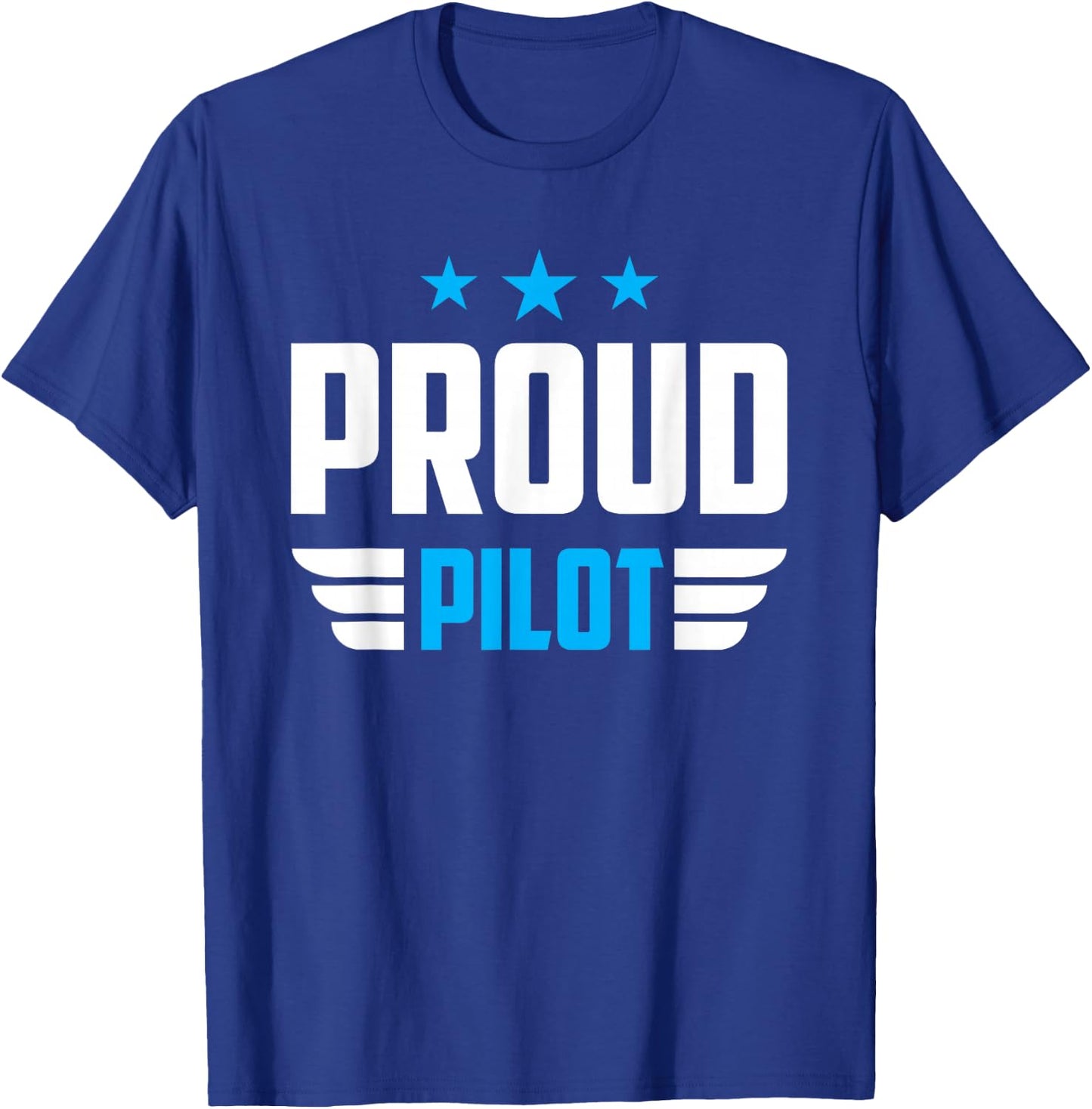 Proud Pilot Small Airplane Aircraft Private T-Shirt - T-Shirt | Royal