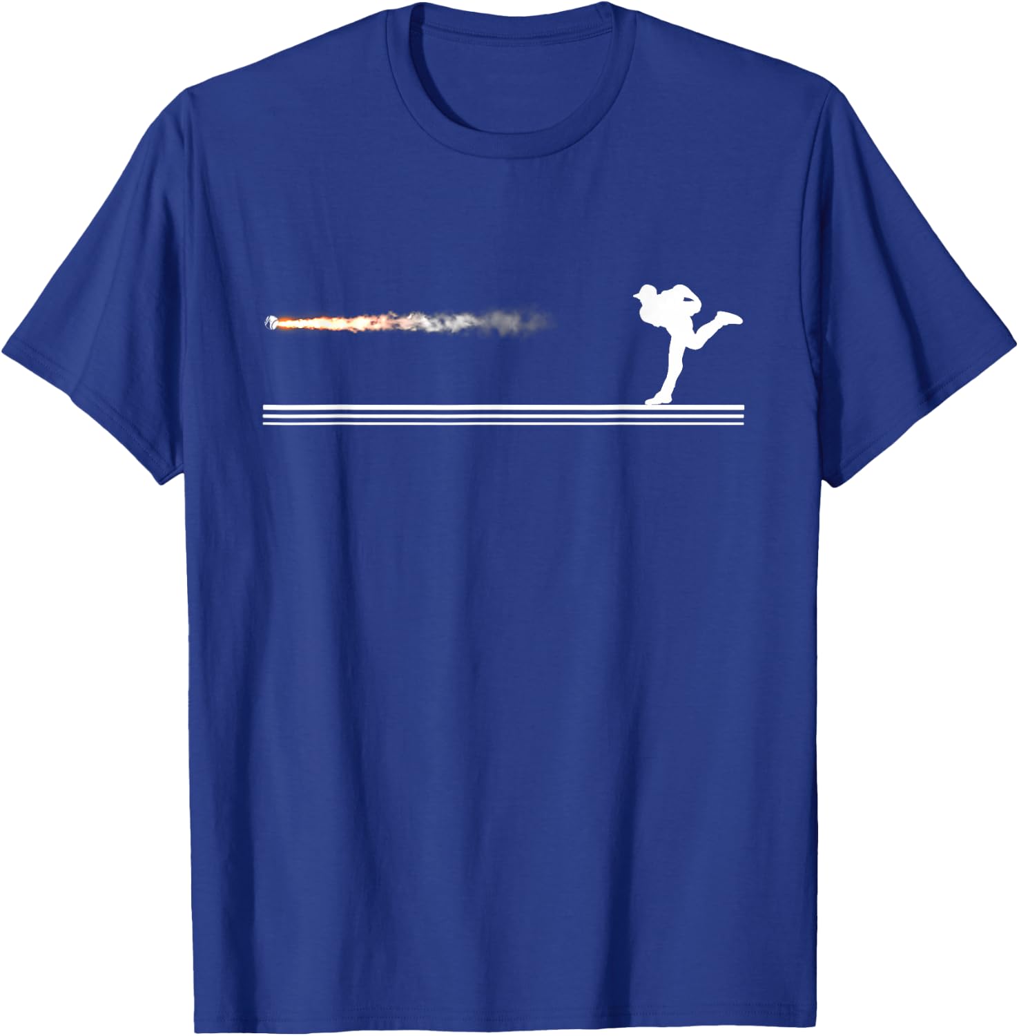 Baseball Pitcher - High-Velocity - Power Pitcher T-Shirt - T-Shirt | Royal