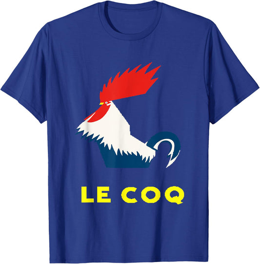 Le Coq Vector Art In Bold Bright Colors T-Shirt - T-Shirt | Royal