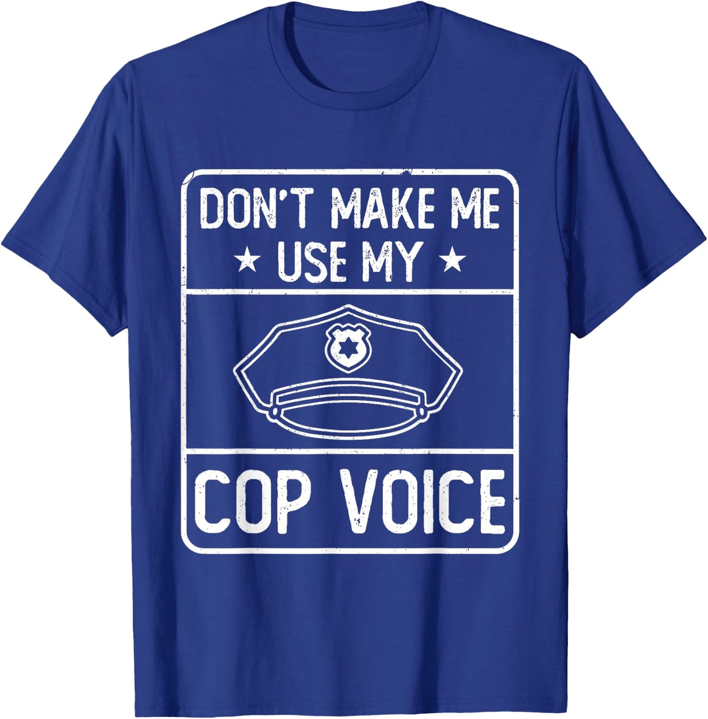 Funny Police Apparel Officer Cop , Black T-Shirt - T-Shirt | Royal