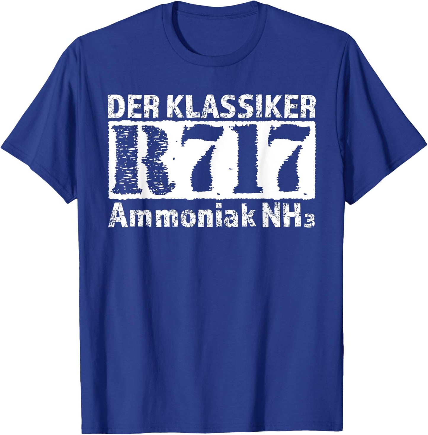The refrigerant R717 NH3 ammonia, motif for refrigerators T-Shirt - T-Shirt | Royal