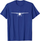 Single Engine Prop Airplane Shirt T-Shirt - T-Shirt | Royal