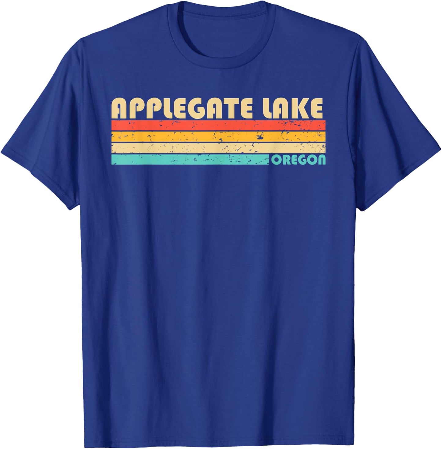 APPLEGATE LAKE OREGON Funny Fishing Camping Summer Women Kids T-Shirt - T-Shirt | Royal
