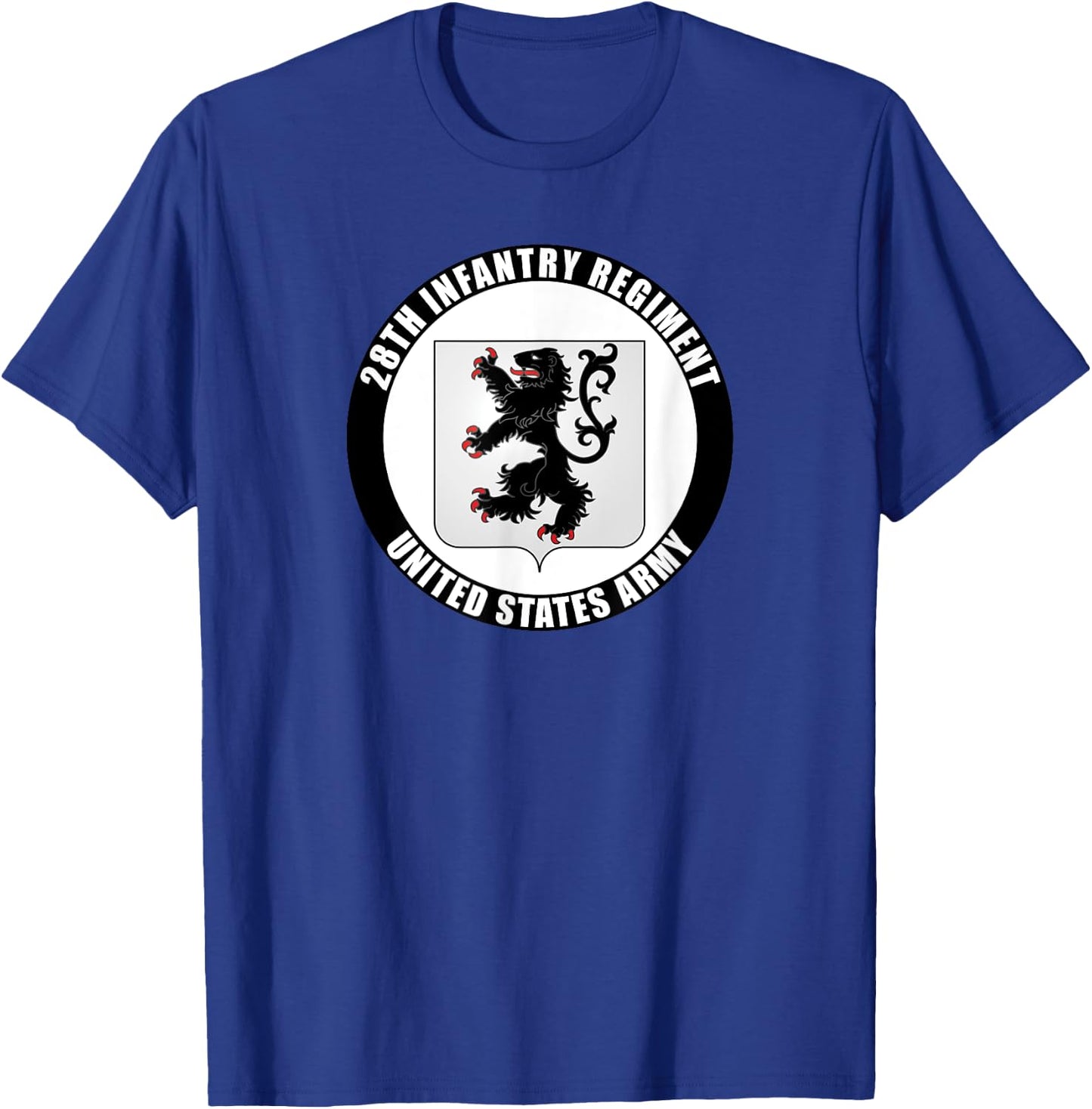 28th Infantry Regiment United States Army Veteran Military T-Shirt - T-Shirt | Royal